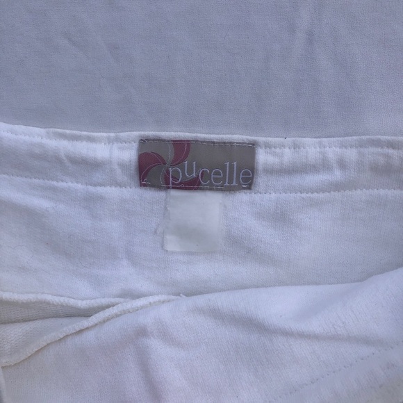 PUCELLE WHITE COTTON MINI SKIRT - Picture 4 of 6